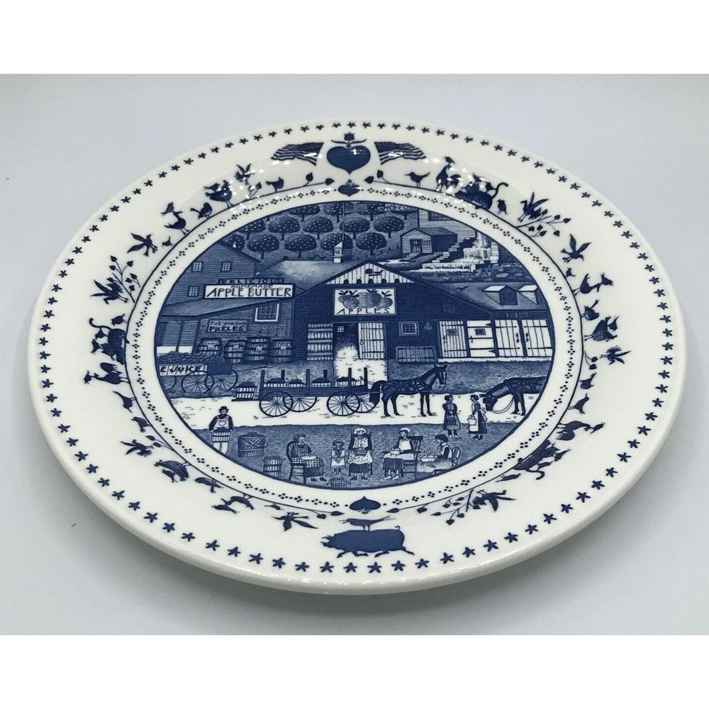 Charles Wysocki's‎ Americana Dinner Plate - Nikko Made in Japan